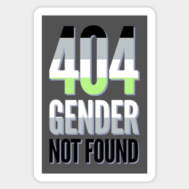 404 Gender Not Found Sticker by BigTexFunkadelic